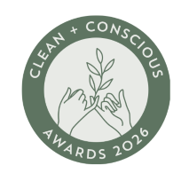 Clean and Conscious Awards 2026 logos on a white background